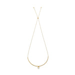 DROP Gold Necklace With White Pearl