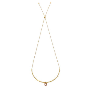
                  
                    DROP Gold Necklace With Purple Pearl
                  
                