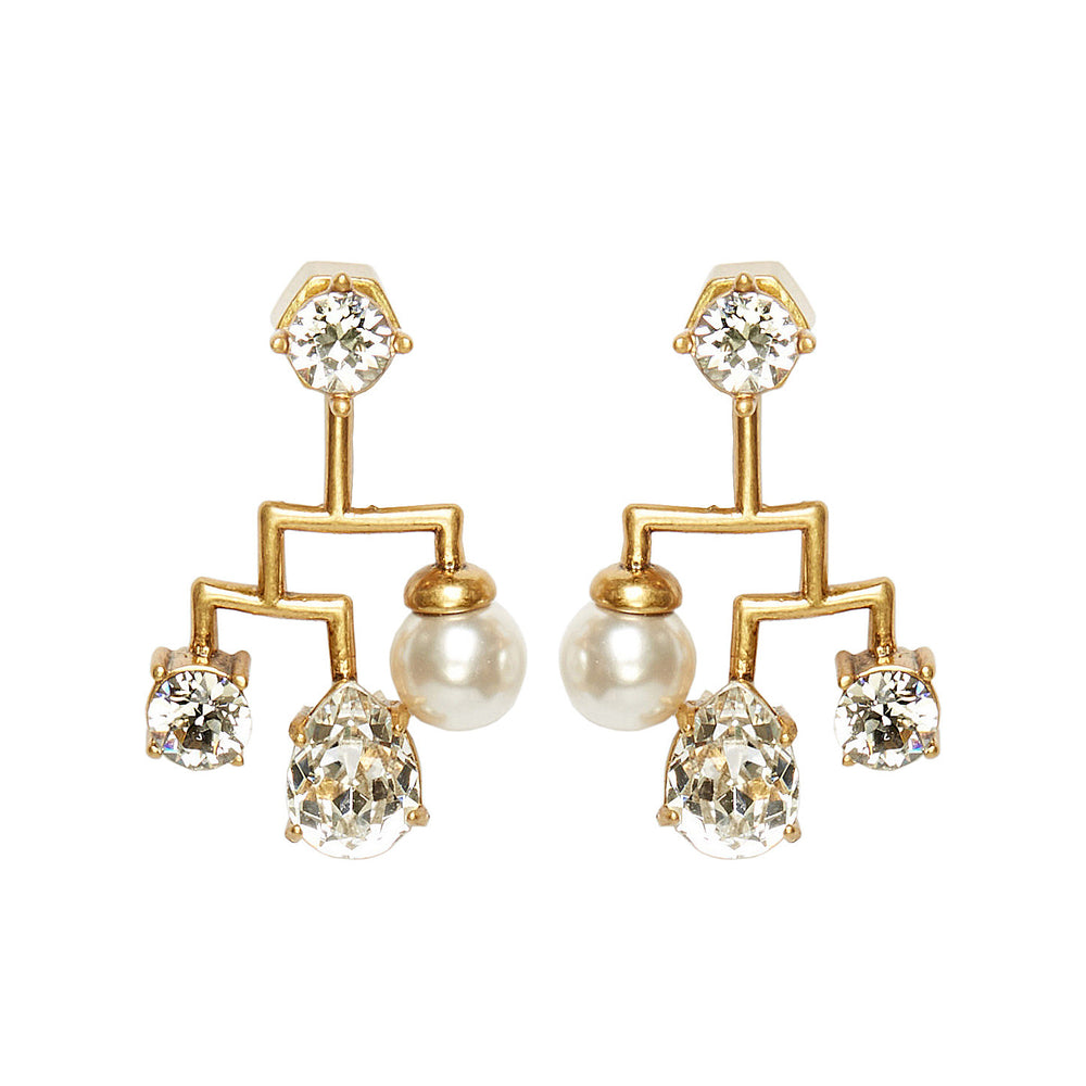 BIAS Gold Small Statement Earrings O.YANG