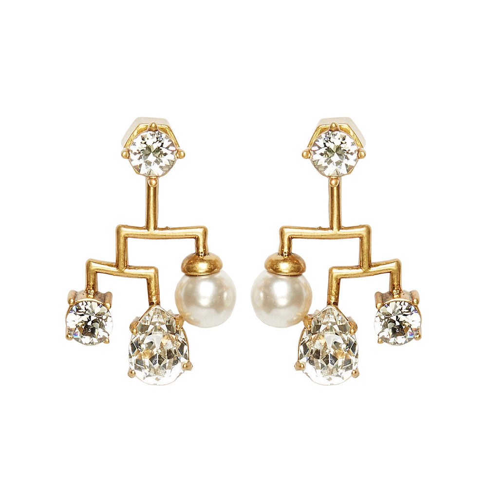 BIAS Gold Small Statement Earrings