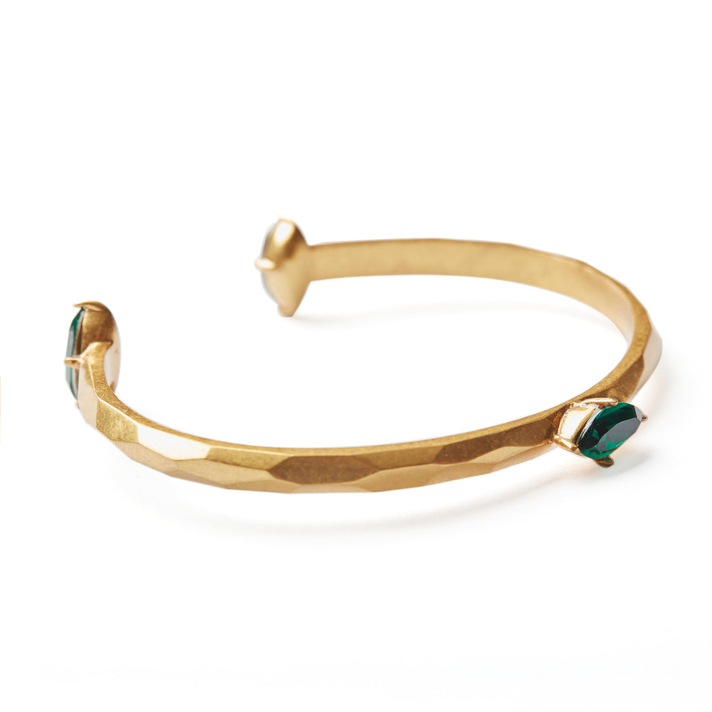 
                  
                    EYE Bangle with Green Crystals
                  
                