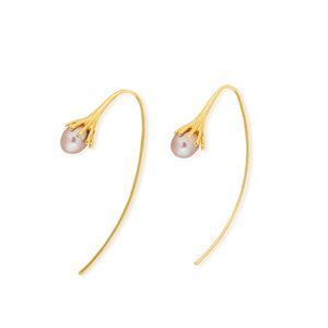 
                  
                    DROP Gold Earrings With Purple Pearls
                  
                