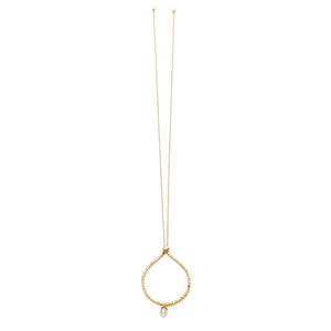 
                  
                    DROP Gold Necklace With White Pearl
                  
                