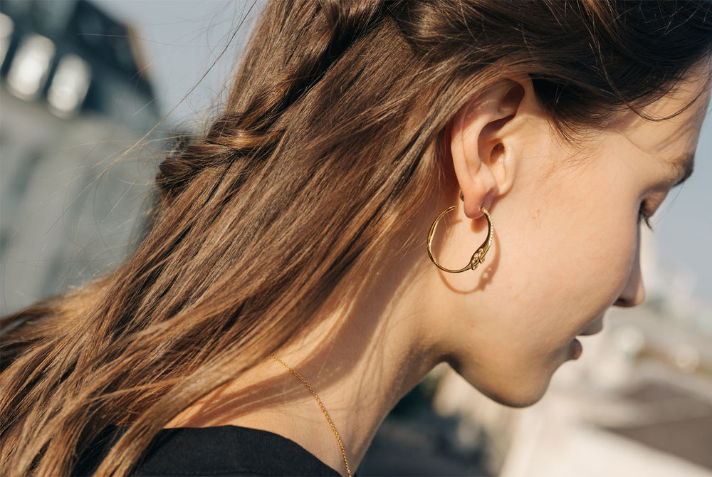 
                  
                    Chillax Gold-plated Hoop Earrings
                  
                