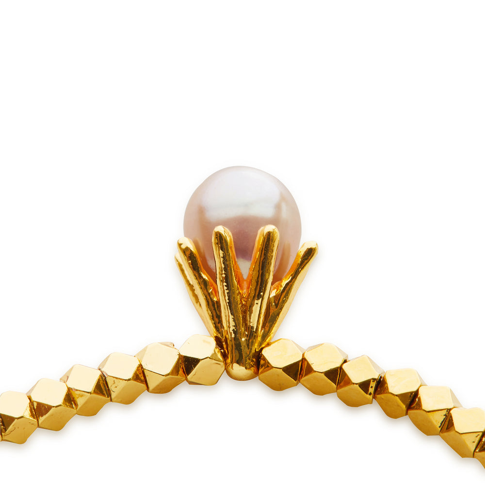 
                  
                    DROP Gold Beads & Purple Pearl Bracelet
                  
                