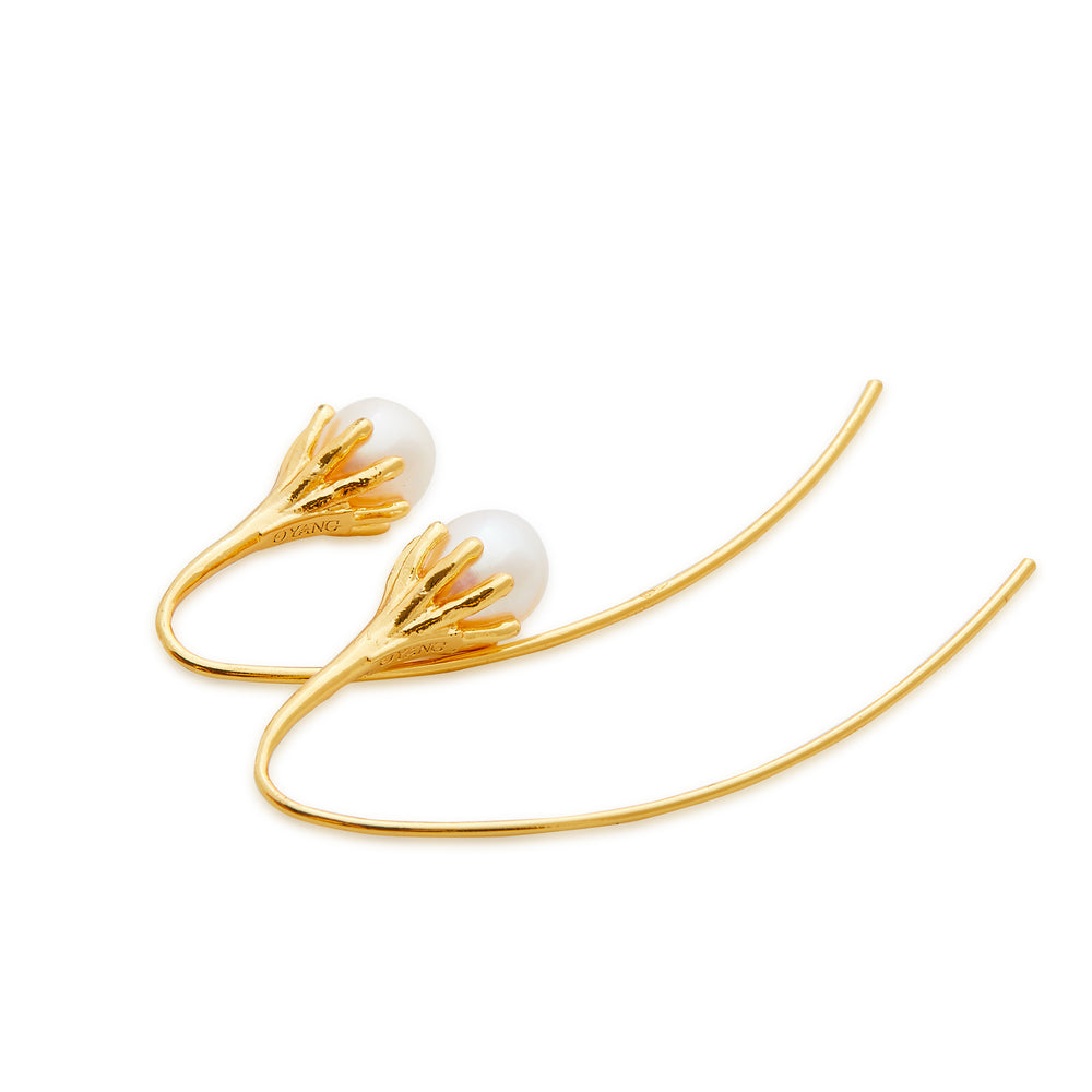 
                  
                    DROP Gold Freshwater Pearl Earrings
                  
                