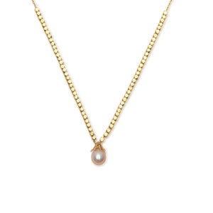 
                  
                    DROP Gold Necklace With Purple Pearl
                  
                