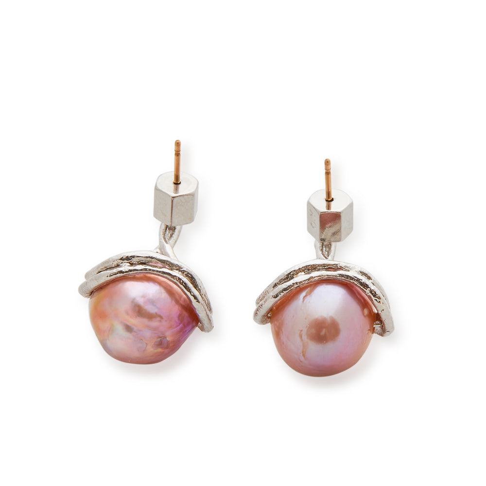 
                  
                    GW Natural Pearl Silver Earrings
                  
                