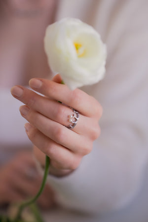 
                  
                    LUSH Silver Ring with Mini Pearls
                  
                