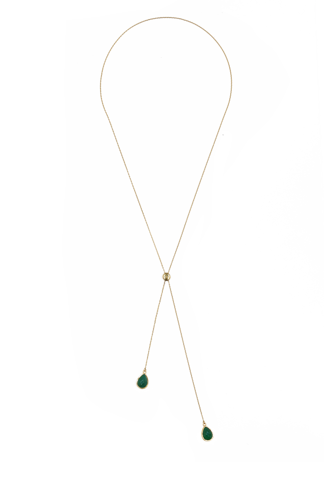 TW Green Long Necklace