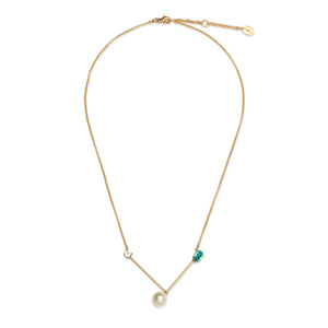 
                  
                    BIAS Pearl Pendant Gold Necklace
                  
                