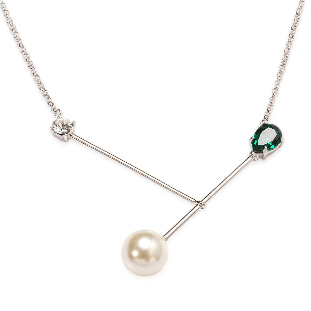 
                  
                    BIAS Pearl Pendant Silver Necklace
                  
                