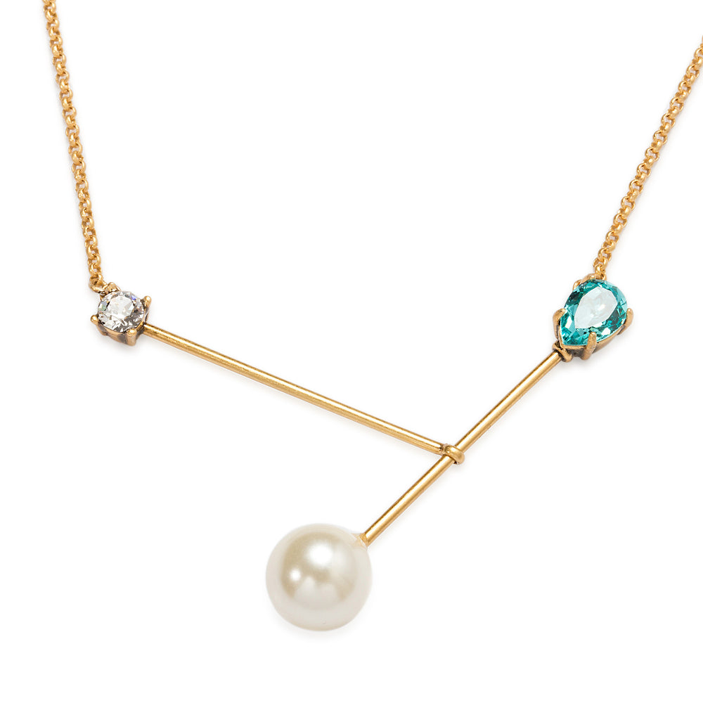 
                  
                    BIAS Pearl Pendant Gold Necklace
                  
                