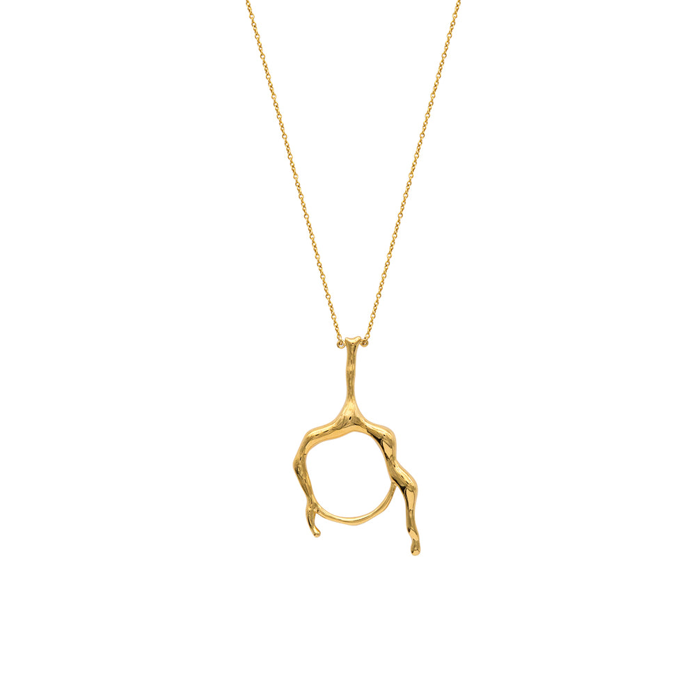 FLOW Gold Circle Necklace
