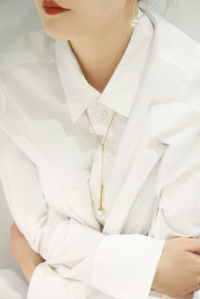 
                  
                    O.Yang Smile Long Gold Necklace
                  
                