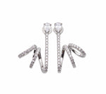 INFINITE Silver Earrings with Crystals