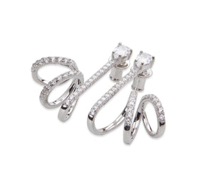 
                  
                    INFINITE Silver Earrings with Crystals
                  
                