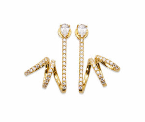 
                  
                    INFINITE Gold Earrings with Crystals
                  
                