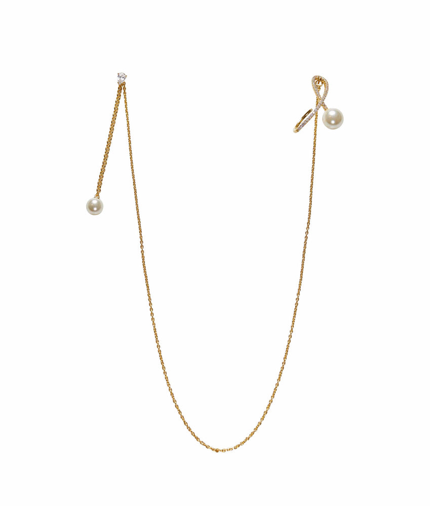 INFINITE Gold Chain Earrings