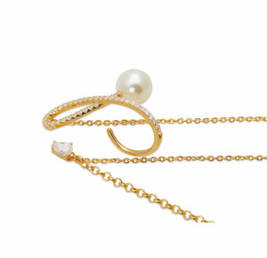 INFINITE Gold Chain Earrings