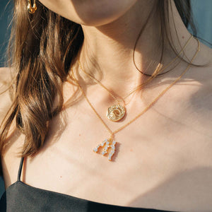 
                  
                    Crystal Initial Necklace - Letter M
                  
                