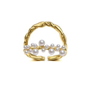 
                  
                    Bubbling Gold Plated Ring
                  
                