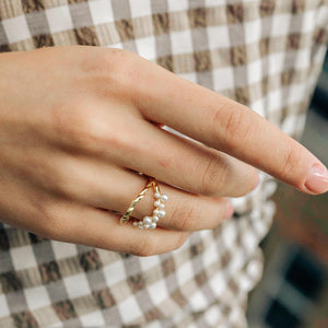 
                  
                    Bubbling Gold Plated Ring
                  
                