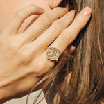Secret Blessing Gold-plated Urban Bohemia Ring