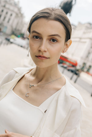 
                  
                    White Gold-plated Spoons Necklace
                  
                