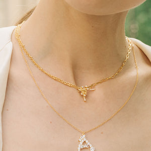 
                  
                    Gold-plated Chopsticks Necklace
                  
                