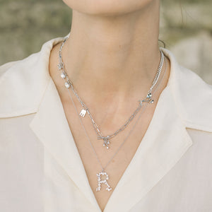 
                  
                    White Gold-plated Chopsticks and Forks Necklace
                  
                