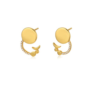 
                  
                    Chillax Gold-plated Small Hoop Earrings with Crystals
                  
                