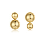 Chillax Gold-plated Asymmetrical Earrings