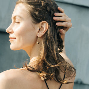 
                  
                    Gold-plated Pin Earrings with Crystals
                  
                