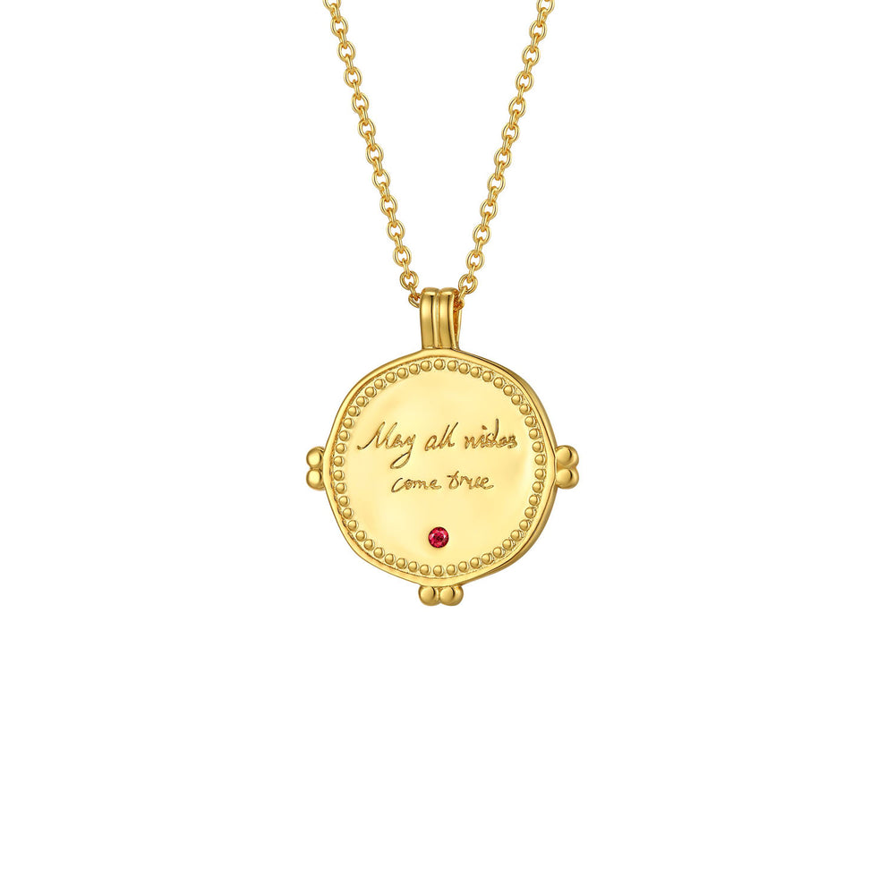 
                  
                    Secret Blessing Gold-plated Coin Double Sided Necklace
                  
                