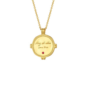 
                  
                    Secret Blessing Gold-plated Coin Double Sided Necklace
                  
                