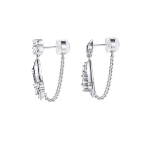 
                  
                    Space Walk Rocket Earrings with Crystals
                  
                