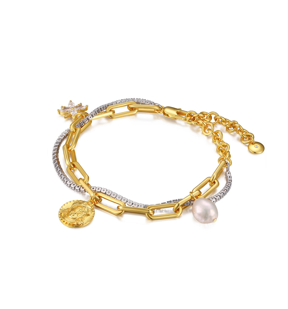 
                  
                    Starlight Gold and Silver Bracelet
                  
                