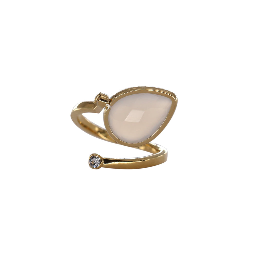 
                  
                    TW Ring With White Natural Agate Stone
                  
                