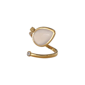 
                  
                    TW Ring With White Natural Agate Stone
                  
                