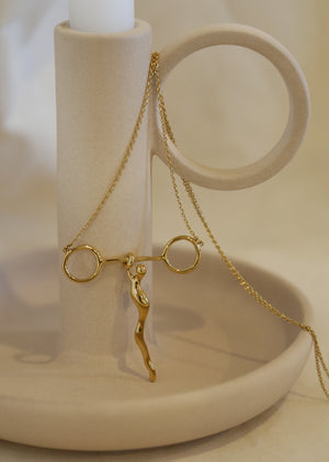 
                  
                    FLOW Gold Long Necklace
                  
                
