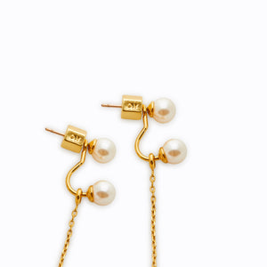 
                  
                    SS Gold Earrings with Pearls
                  
                