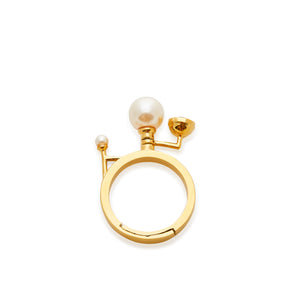 
                  
                    SS Gold Ring with Pearls
                  
                