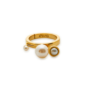 
                  
                    SS Gold Ring with Pearls
                  
                