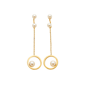 
                  
                    SS Gold Earrings with Pearls
                  
                