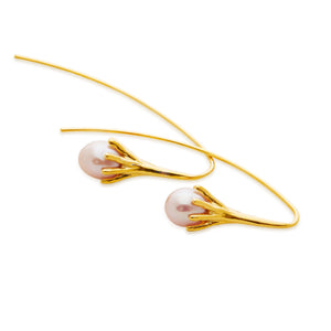 
                  
                    DROP Gold Earrings With Purple Pearls
                  
                