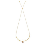 DROP Gold Necklace With Purple Pearl